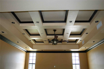 Innovative ceiling designs, frame installation, and finishing to add depth and style to your interiors.
