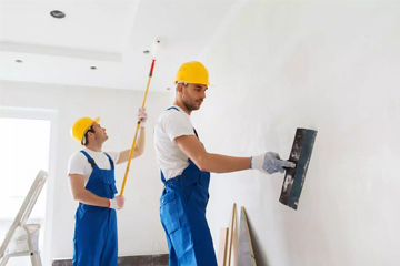Professional painting, brand color matching, quick turnaround, and durable finishes for a productive workspace.